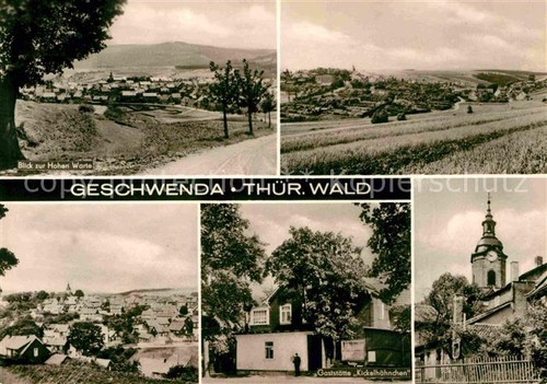 Geschwenda panorama hohe warte - hohe,