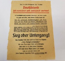 1945 Wehrmacht Flugblatt