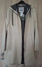 Echtes Leder Weißes Damen Mantel  Gr. XXL Neu