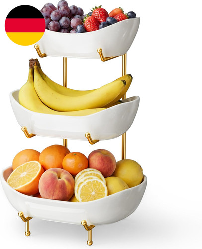 Keramik stufige obst etagere - keramik,