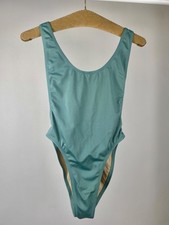 Norma Kamali Badeanzug Damen Aqua Blau  Designer One Piece  Ungetragen Größe M