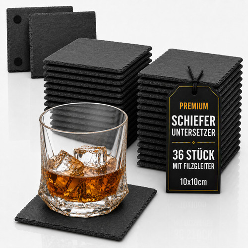 Stück schiefer untersetzer - schiefer,