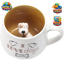 3D Hunde Tasse Keramik Becher