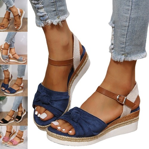 Damen keilabsatz peep toe - peep,