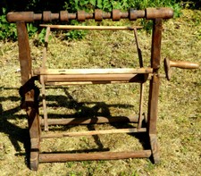 Antike Wollhaspel Wollwickler Garnwickler 1870 Brauchtum Museumsstück rar