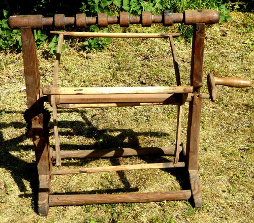 Antike wollhaspel wollwickler - wollhaspel,