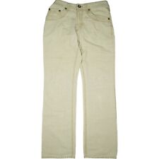 Roberto Bari Herren Jeans Hose regular Fit Straight Leg 50 M W33 L34 beige dünn