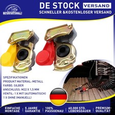 Kupplungskopf rot gelb M22 Set