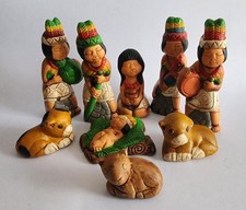 PERU /  wunderschöne Krippen Figuren Iquitos