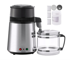 Mophorn Water Distiller, 4L Distilled Water Maker, 304 Stainless Steel Distilled