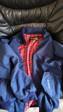 Harrington jacke blau three - harrington,