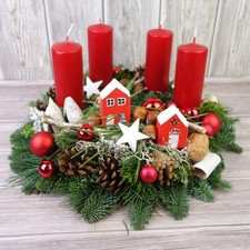 Adventskranz rot