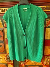 Damen-Strickweste von Tom Tailor Gr. L NEU grün (grasgrün) Knopfleiste