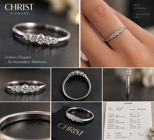 Christ diamantring 585 - christ,