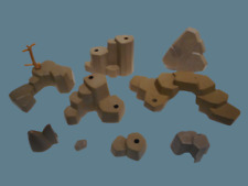 Playmobil Felsen Grau Gebirge Western Ritter Landschaft Zoo Auswahl