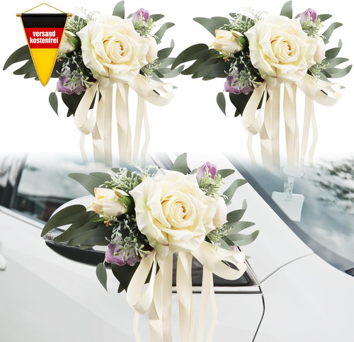 Hochzeitsautoschmuck blumen - hochzeitsautoschmuck,