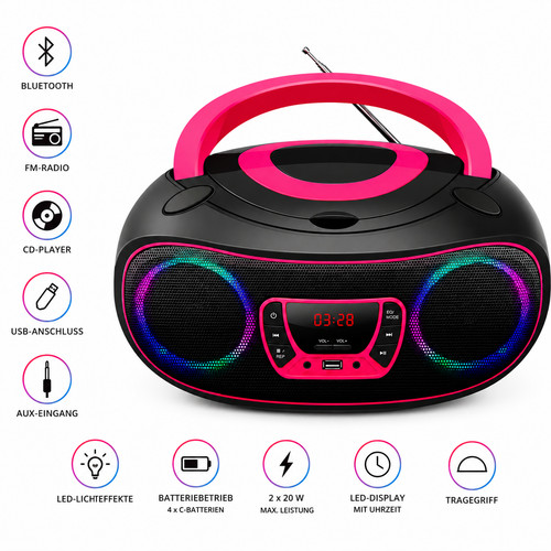 Player mit radio fm - cd,