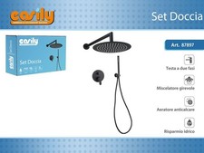 x Unterputz Duschset schwarz