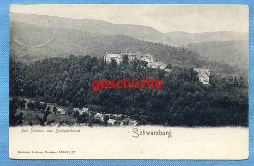 Schloss schwarzburg - ak,
