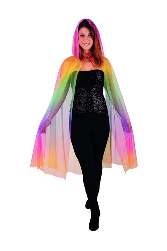 Cape umhang regenbogen bunt - cape,