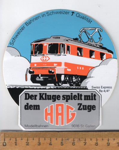Alter aufkleber hag swiss - hag,