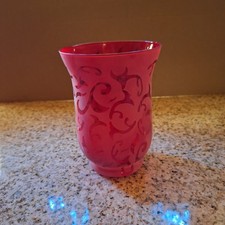 Vase geeist in rot mit