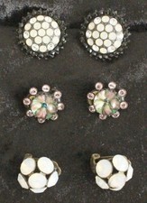 KONPLOTT 3er Set Clips Ohrringe Damen Modeschmuck 3 Paar