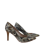 CAFeNOIR Damen Stiletto Schuhe Größe 40 Leder Schlangen Muster