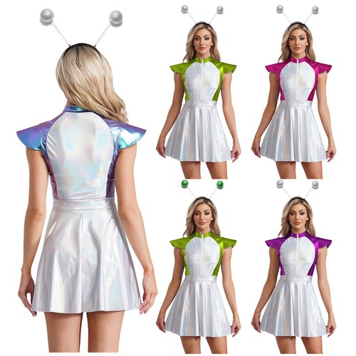 Damen alien kostüm weltall - damen,