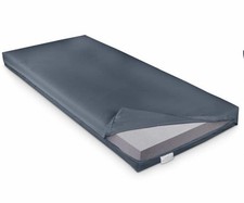 Pflegematratze mit Kaltschaumkern und wasserdichtem BezugDunkelblau 90x190x12 cm