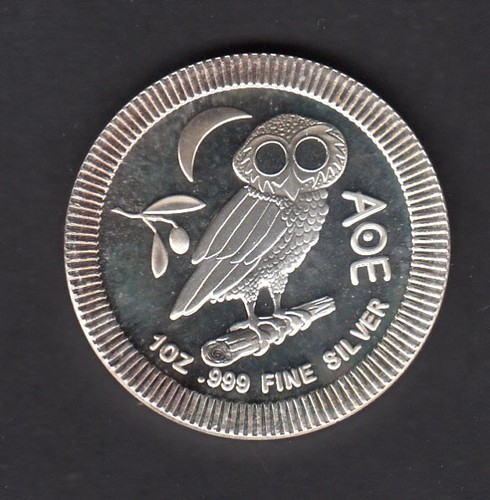 Niue motiv eule silbermünze - eule, 1