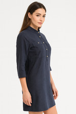 Lacoste Damen Polokleid EF9466 Blau Gr. 40 | Elegantes Sommerkleid Neu