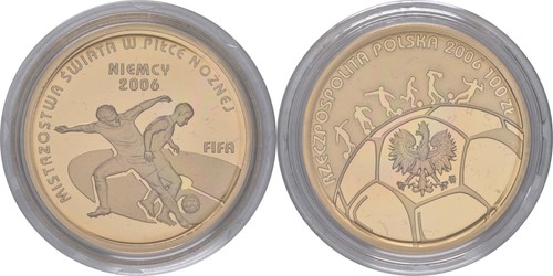 Polen 100 zloty 2006 - , fußball