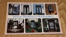 #R120 Ansichtskarte Schöne Haustüren in Nordfriesland 31.3.88? 2251 Hattstedt