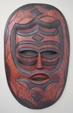 Afrikanische Kunst Holz Handarbeit Maske geschnitzt Skulpturen Wanddekoration