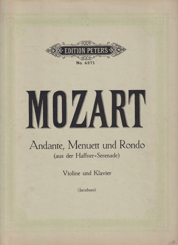 Noten mozart andante - mozart,
