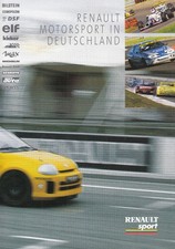 RENAULT SPORT Motorsport CLIO V6 CUP Megane Spider Prospekt Brochure 1998 S