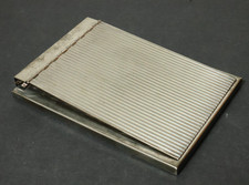 Alter silberner Schreibblockhalter Notizblockhalter Art Deco ? Schreibblock Etui