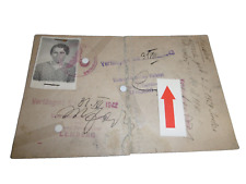 alter Ausweis Lemberg Polizei Sonderausweis Ukraine Volksdeutsche Mittelstelle