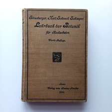 1900 Lehrbuch der Botanik für Hochschulen, Strasburger Noll Schenk Karsten