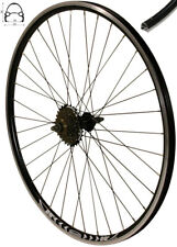 REDONDO 28 Zoll Hinterrad Laufrad Hohlkammer V-Prof Felge + 6-fach Kranz Schwarz