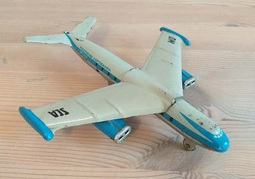 Blechspielzeug msb flugzeug - -,