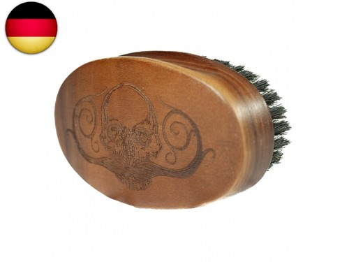 Bartbürste oval aus holz - oval, für