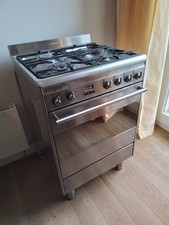 Gasherd 4-flammig Edelstahl 60 cm Zeitschaltuhr guter Zustand
