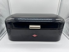 Wesco Breadbox Grandy Frühstücksbox Brotdose Butterbrotsdose Schwarz Stahlblech