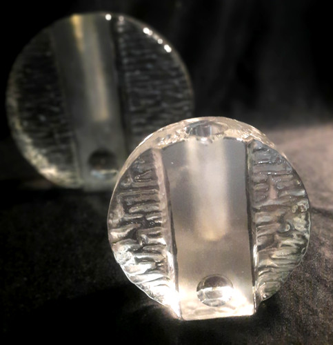 Glasvase blockvase rund - glasvase,,