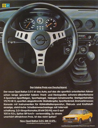 Opel kadett rallye - opel,