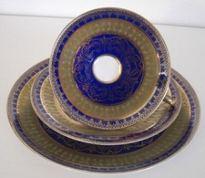 Sammeltasse Winterling Schwarzenbuch Bavaria Made in Germany blau/gold gebraucht