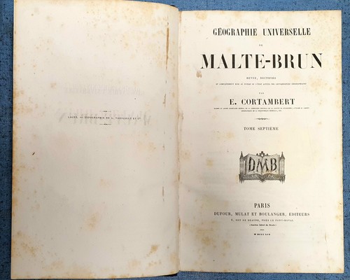 1859 geographie universelle - geographie,