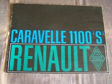 TOPRARITÄT Herrlicher Prestige Prospekt Renault Caravelle 1100 S von 1966 !!!